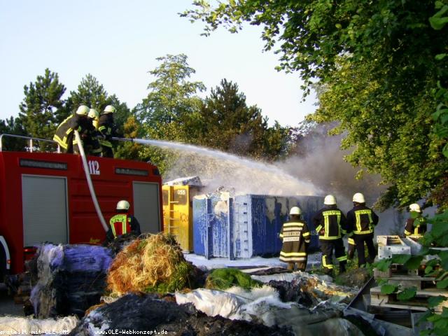 Wieder Feuer bei Altex in Epe! wieder Brandstiftung!
