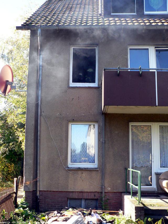 Brand in einem Mehrfamilienhaus