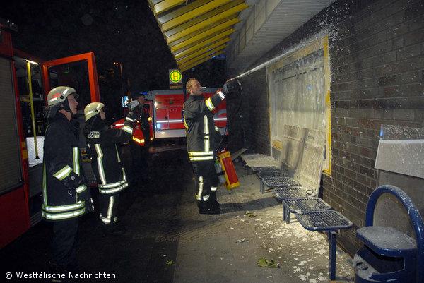 Schaukasten brannte
