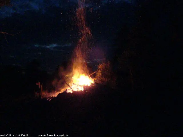 Feuer auf dem Deepenkamp