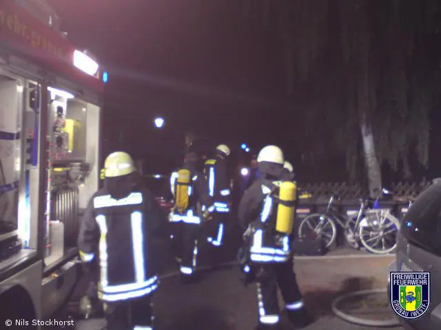 Kellerbrand in einem Mehrfamilienhaus in Gronau