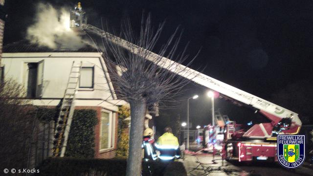 Dachstuhlbrand in Losser (NL)