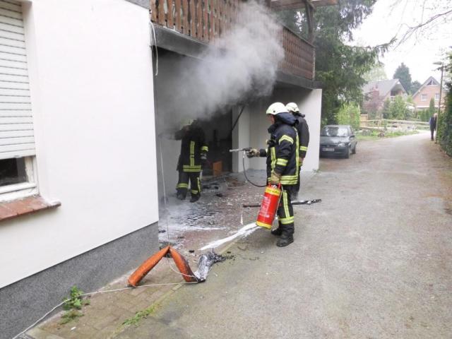 Mülleimer brannten an der Bösingbachstiege