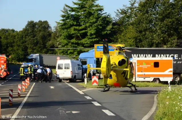 Verkehrsunfall auf der Steinfurter Straße mit zwei Verletzten