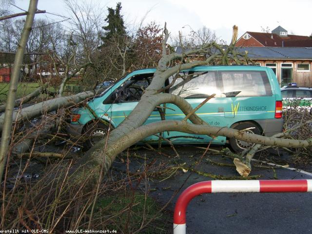 Hilfeleistung nach Gewitter