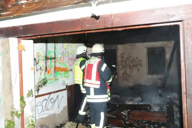 Wieder einmal Brand im leerstehenden Gebäude an der Enscheder Straße