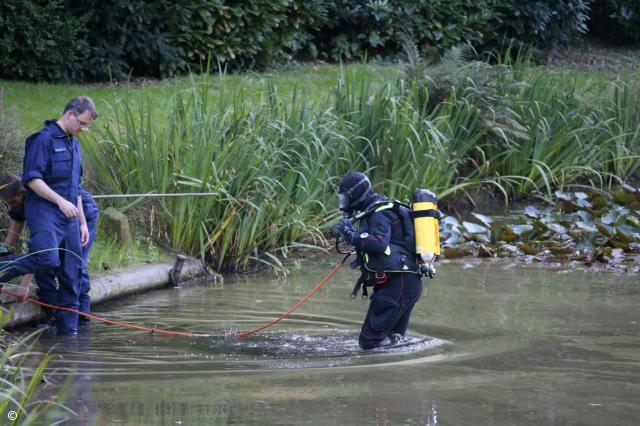 Einsatz der Tauchergruppe in Heek am 23. und 24. August 2016