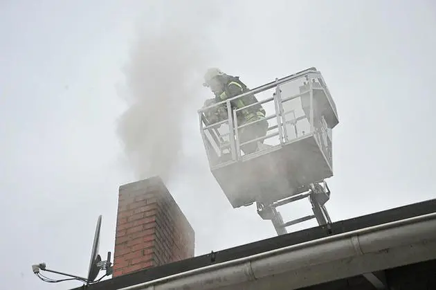 Kaminbrand an der Roonstraße