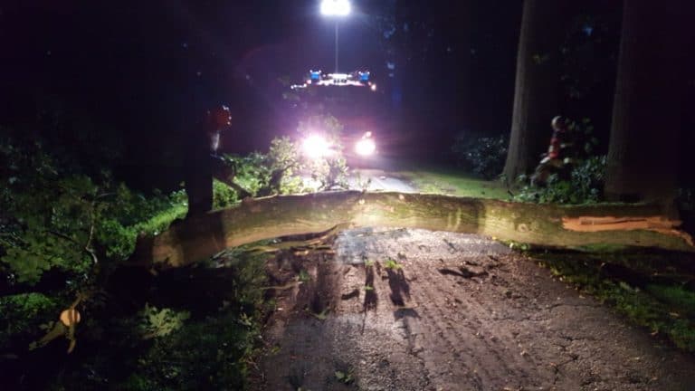 Feuerwehr und Landwirte beseitigen Gefahrenstelle