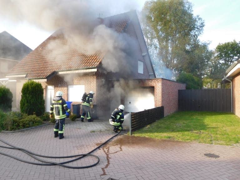 Garage brannte in der Goorstraße