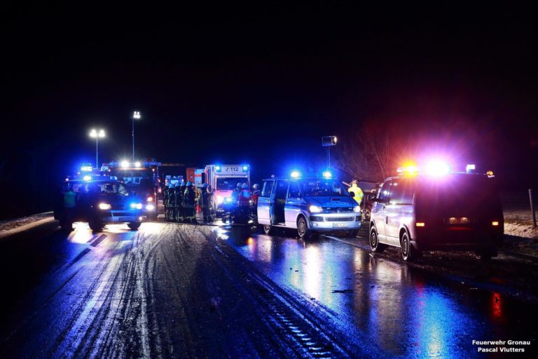 Verkehrsunfall auf der B54