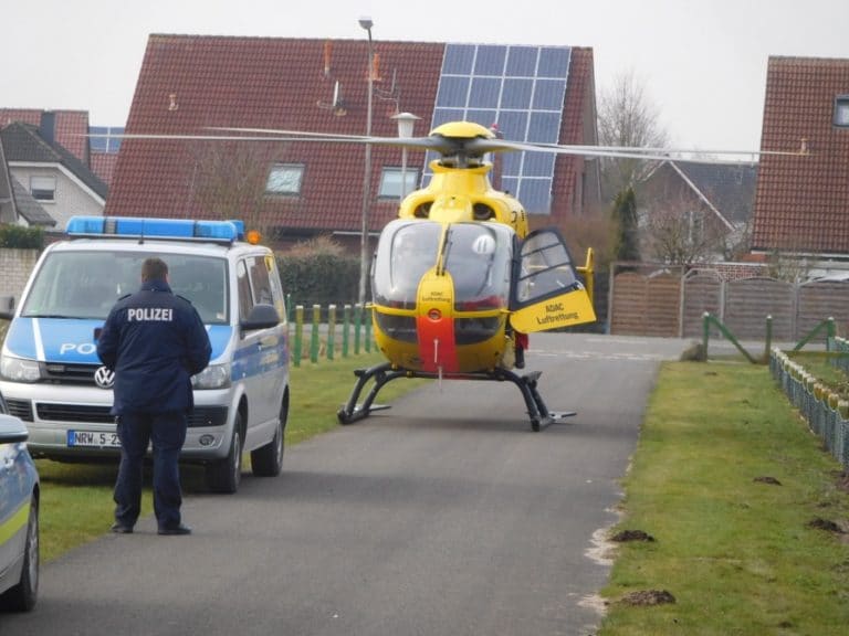 Mann mit schweren Verbrennungen in Spezialklinik geflogen