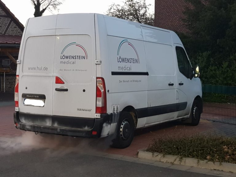 Medizinischer Sauerstoff entwich aus einem Fahrzeug