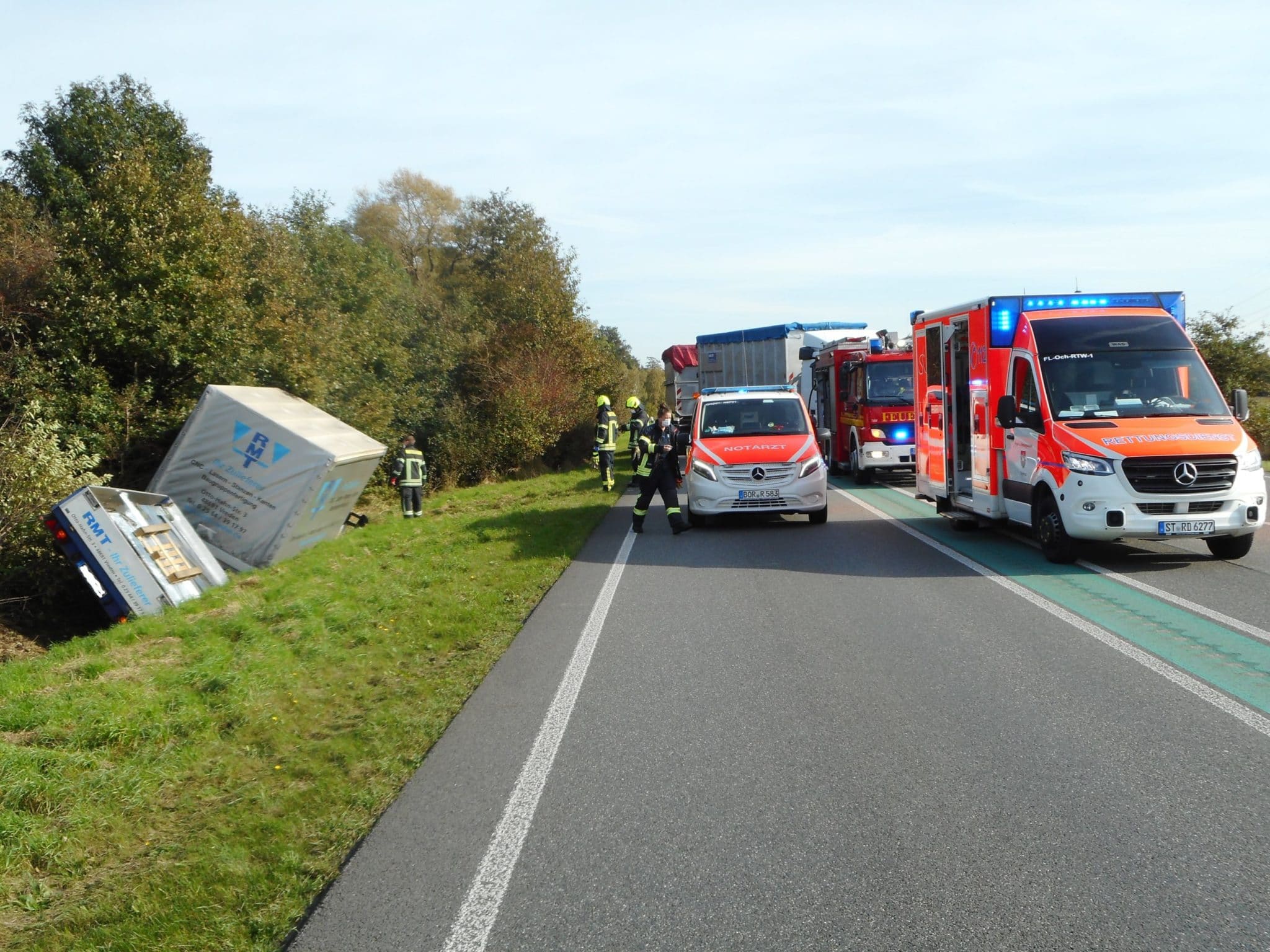 Tragischer Unfall Auf Der B 54 Feuerwehr Gronau