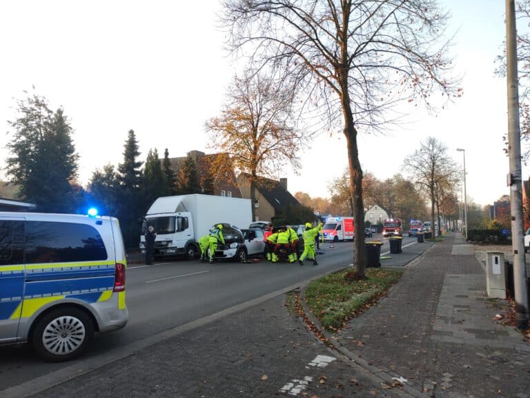 Auffahrunfall mit einer verletzten Person