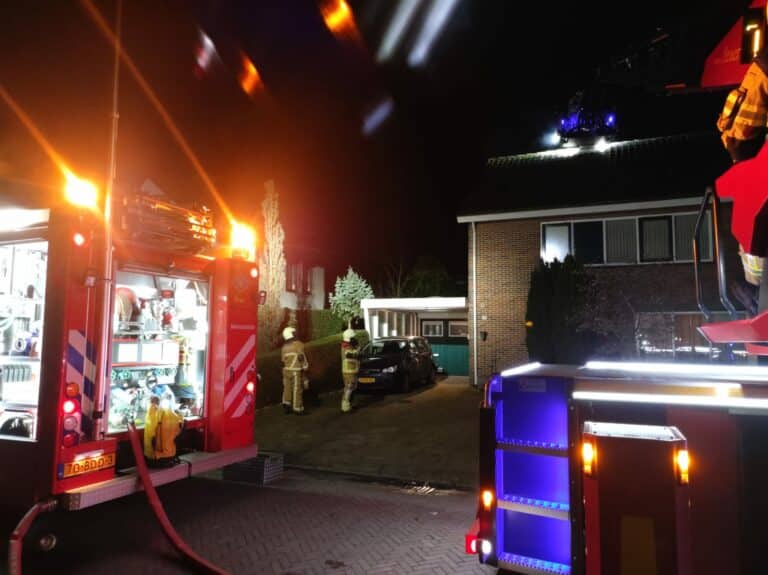 Grenzüberschreitende Unterstützung und Garagenbrand