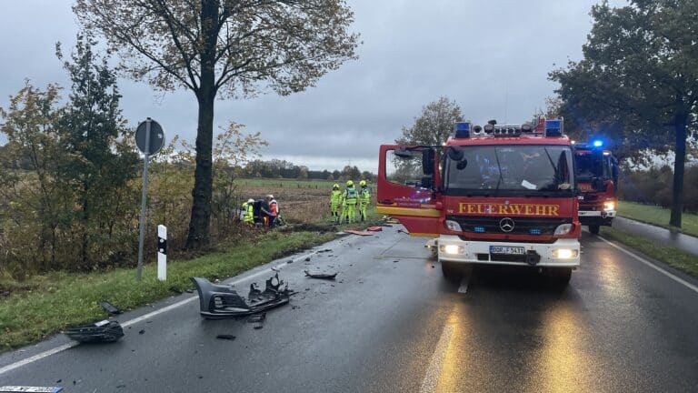 Schwerer Verkehrsunfall auf dem Amtsvennweg
