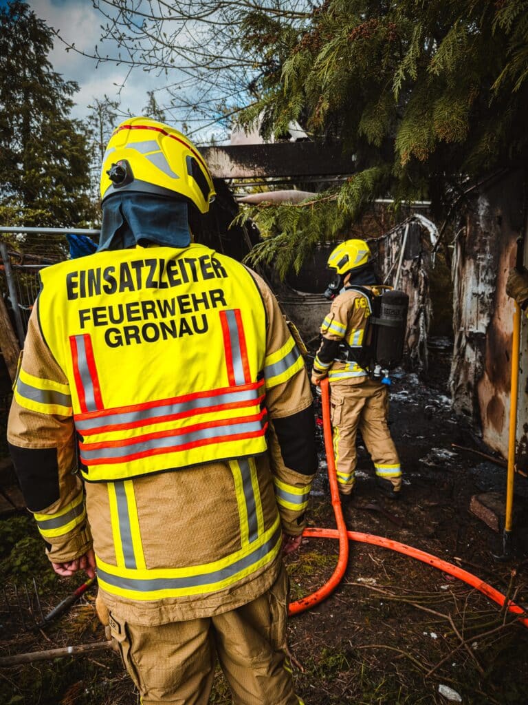Brand eines als Lager genutzten Containers