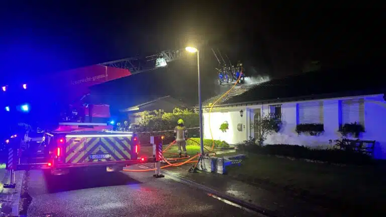 Dachstuhlbrand am Wieselweg